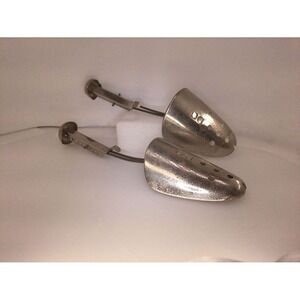 EKCO Shoe Tree Men Adjustable Silver Good Vintage Metal Lightweight